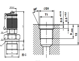 測(cè)壓接頭 EMA3 外螺紋測(cè)試點(diǎn)接頭 - 連接螺紋M16x2、PARKER卡套接頭、PARKER接頭