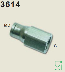 legris樂(lè)可利內(nèi)螺紋直接頭3614 legris接頭 legris閥門(mén)