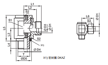 DSVW-M 低壓鉸接式接頭-公制螺紋金屬密封、PARKER卡套接頭、parker球閥