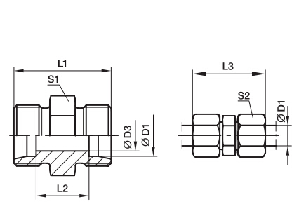 G 直通接頭、PARKER卡套接頭、PARKER接頭