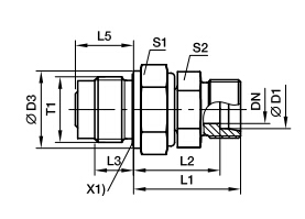 DVGE-R 端直通滑動軸承旋轉(zhuǎn)接頭、parker球閥、PARKER接頭