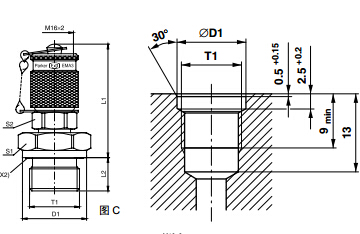 測(cè)壓接頭 EMA3 外螺紋測(cè)試點(diǎn)接頭 - 連接螺紋M16x2、PARKER卡套接頭、PARKER接頭