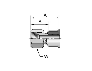 Parker膠管派克膠管接頭26系列16826JIC37? SAE 45? 雙錐 內(nèi)螺紋 直接頭、PARKER接頭、PARKER卡套接頭